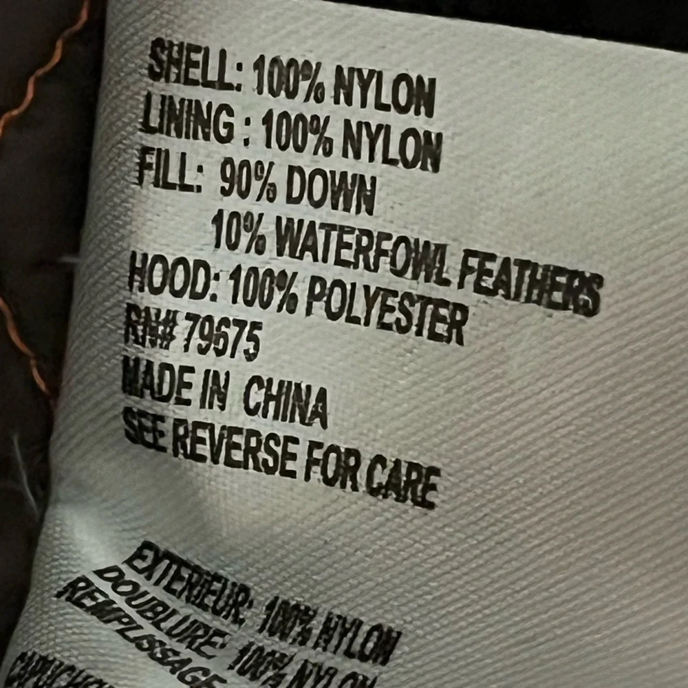 Michael Kors Orange Packable Down Puffer Jacket